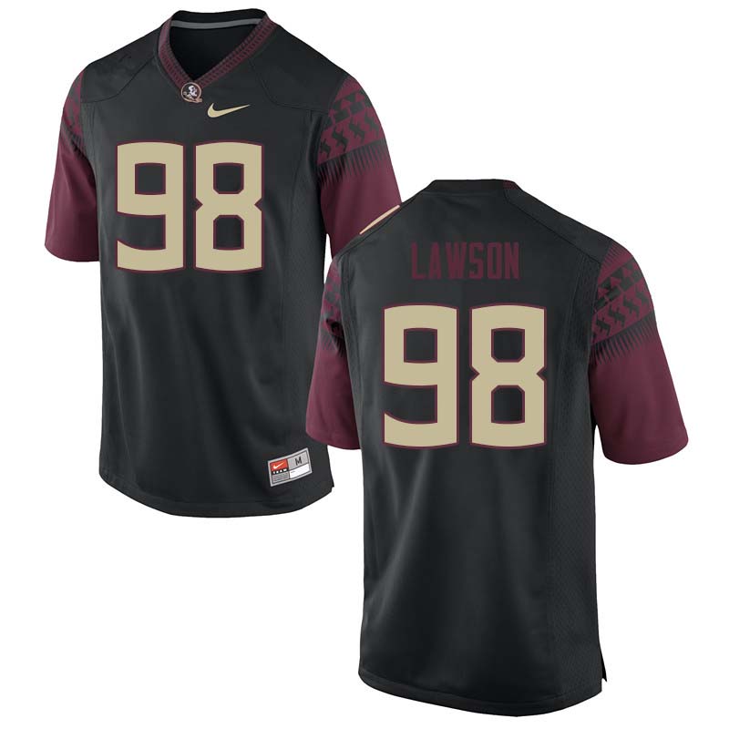 Men #98 Tre Lawson Florida State Seminoles College Football Jerseys Sale-Black